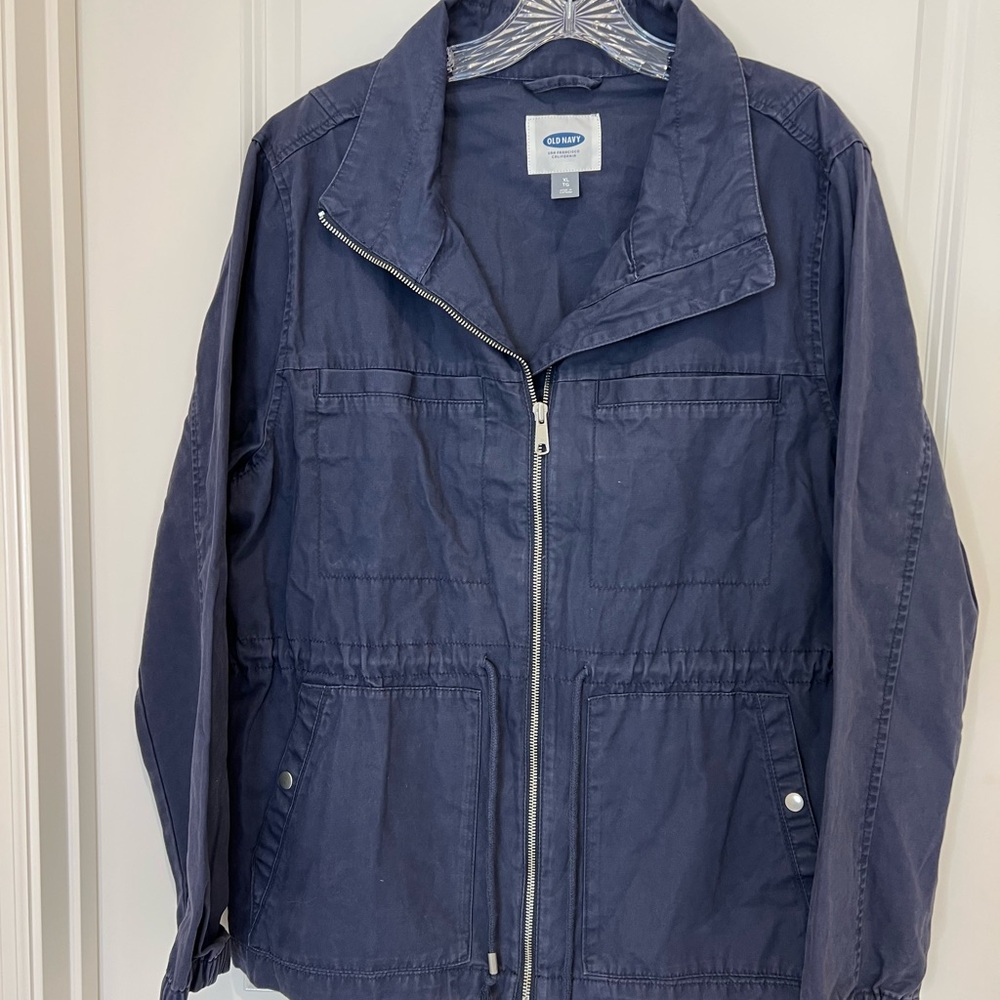 Old Navy XL Utility Cargo jacket travel hunting minimalist camping versatile